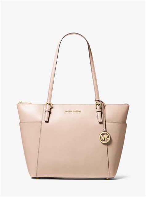 michael kors jet set pink bag|michael kors jet set saffiano.